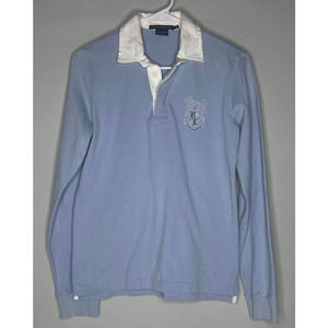 Ralph Lauren Sport Long Sleeve Rugby Shirt Youth Medium Blue